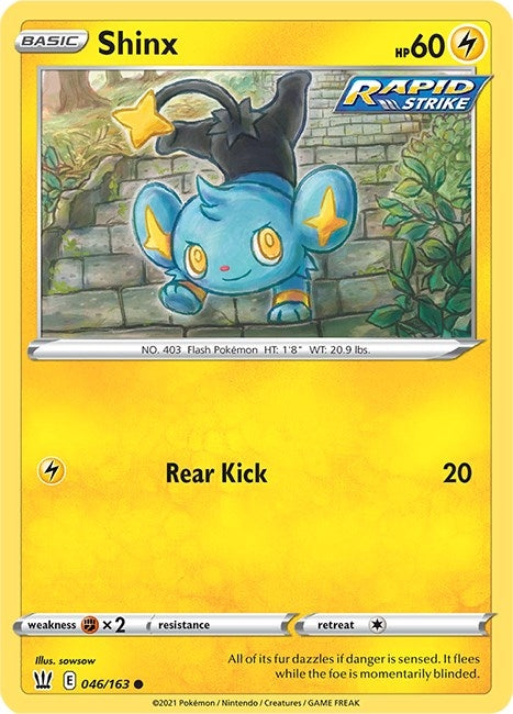 Image for Shinx (046/163) (SWSH05: Battle Styles) - Pokemon