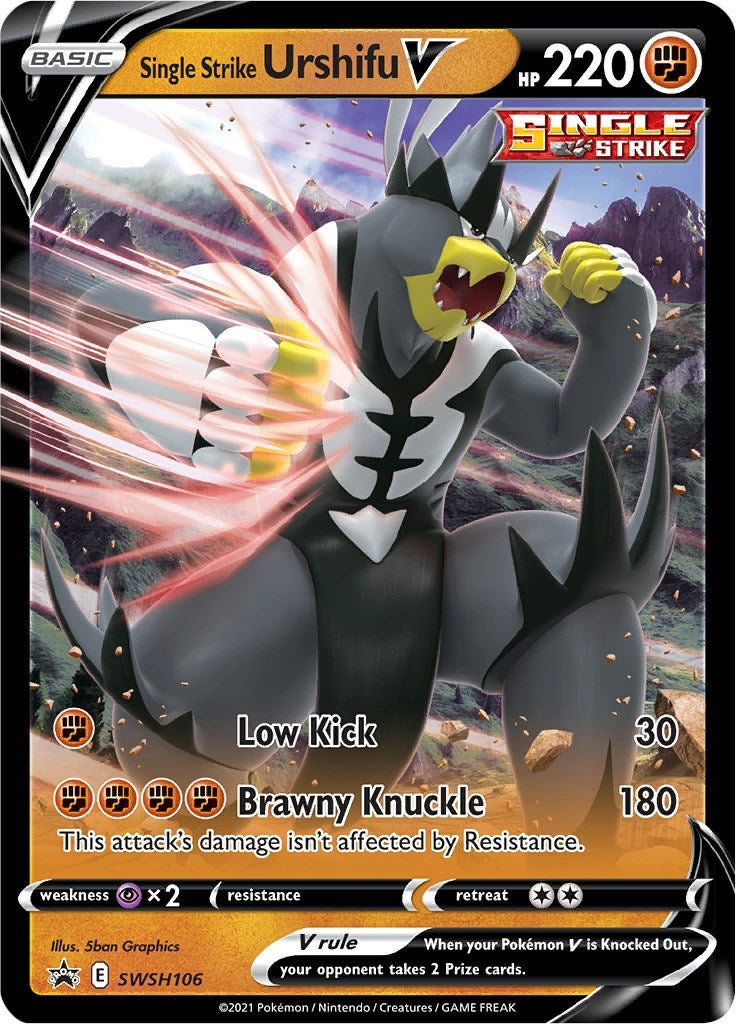 Image for Single Strike Urshifu V - SWSH106 (SWSH106) (SWSH: Sword & Shield Promo Cards) - Pokemon