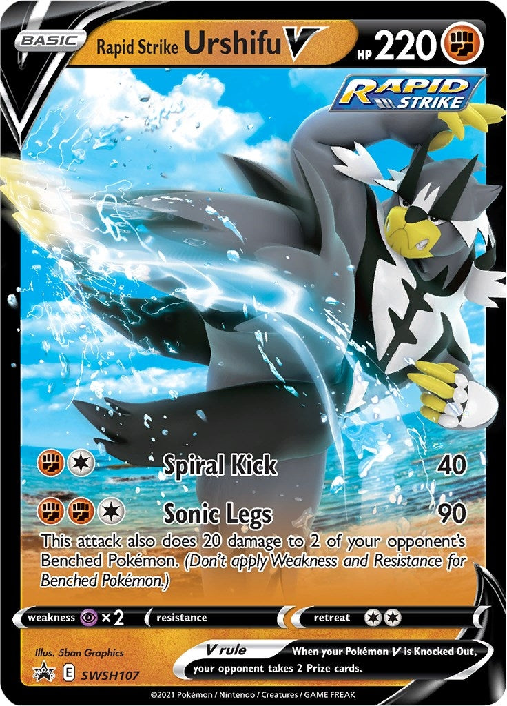 Image for Rapid Strike Urshifu V - SWSH107 (SWSH107) (SWSH: Sword & Shield Promo Cards) - Pokemon