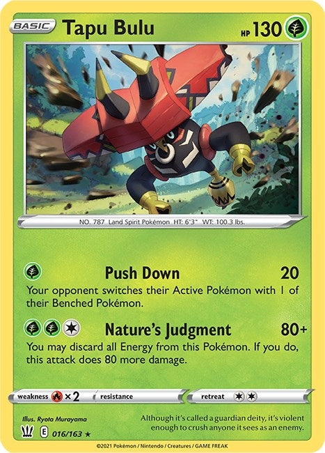 Image for Tapu Bulu (016/163) (Deck Exclusives) - Pokemon