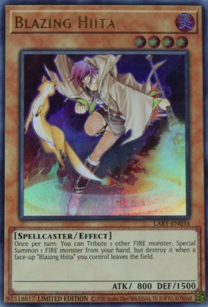 Image for Blazing Hiita (LART-EN034) (The Lost Art Promotion) (LART) - YuGiOh