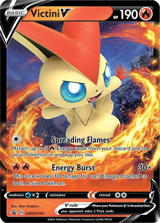 Image for Victini V - SWSH104 (SWSH104) (SWSH: Sword & Shield Promo Cards) - Pokemon