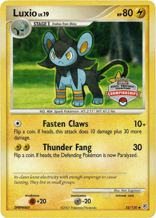 Image for Luxio - 52/130 (State Championship Promo) (052/130) (League & Championship Cards) - Pokemon