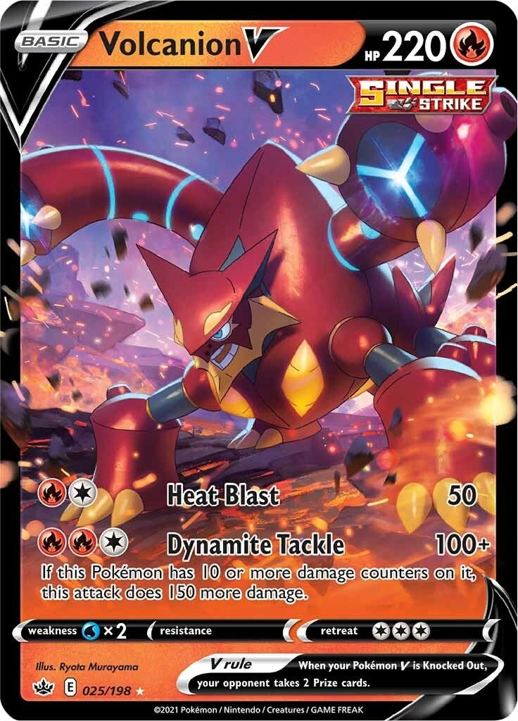 Image for Volcanion V (025/198) (SWSH06: Chilling Reign) - Pokemon