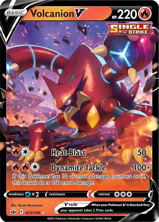 Image for Volcanion V (025/198) (SWSH06: Chilling Reign) - Pokemon