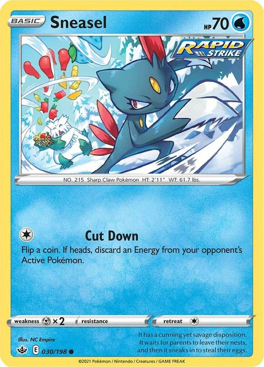 Image for Sneasel (030/198) (SWSH06: Chilling Reign) - Pokemon