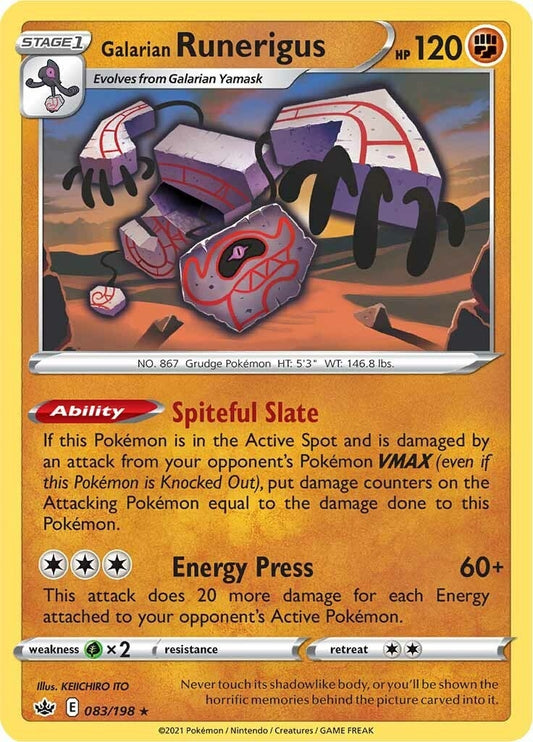 Image for Galarian Runerigus (083/198) (SWSH06: Chilling Reign) - Pokemon