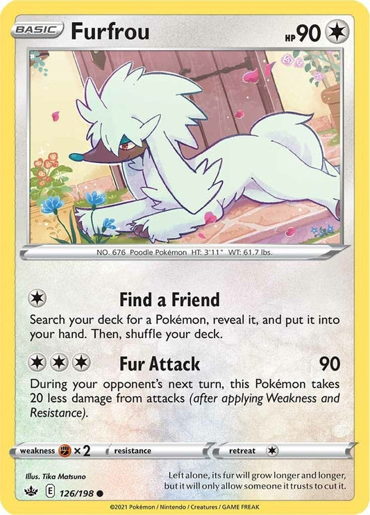Image for Furfrou (126/198) (SWSH06: Chilling Reign) - Pokemon