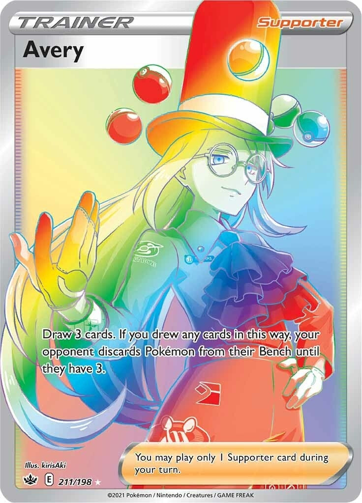 Image for Avery (Secret) (211/198) (SWSH06: Chilling Reign) - Pokemon
