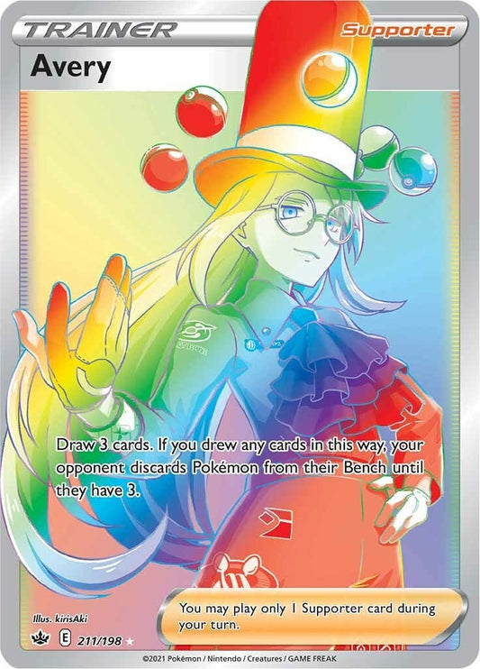 Image for Avery (Secret) (211/198) (SWSH06: Chilling Reign) - Pokemon