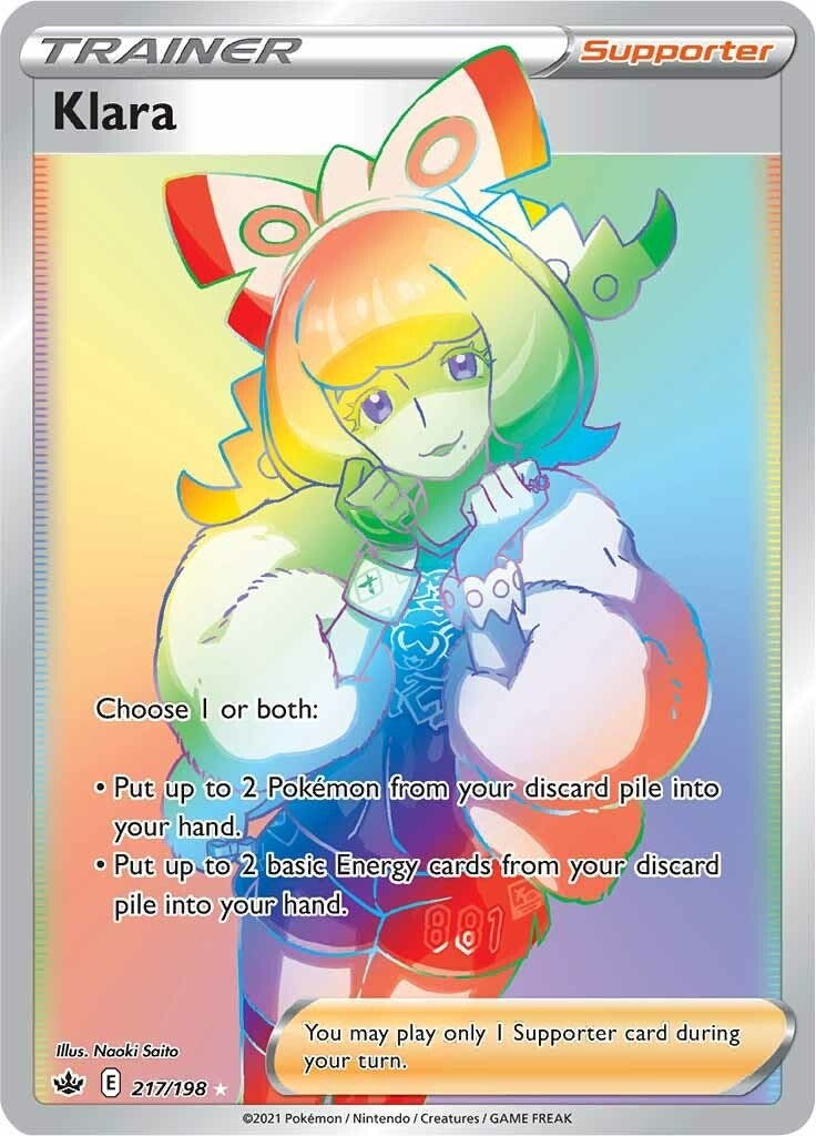 Image for Klara (Secret) (217/198) (SWSH06: Chilling Reign) - Pokemon
