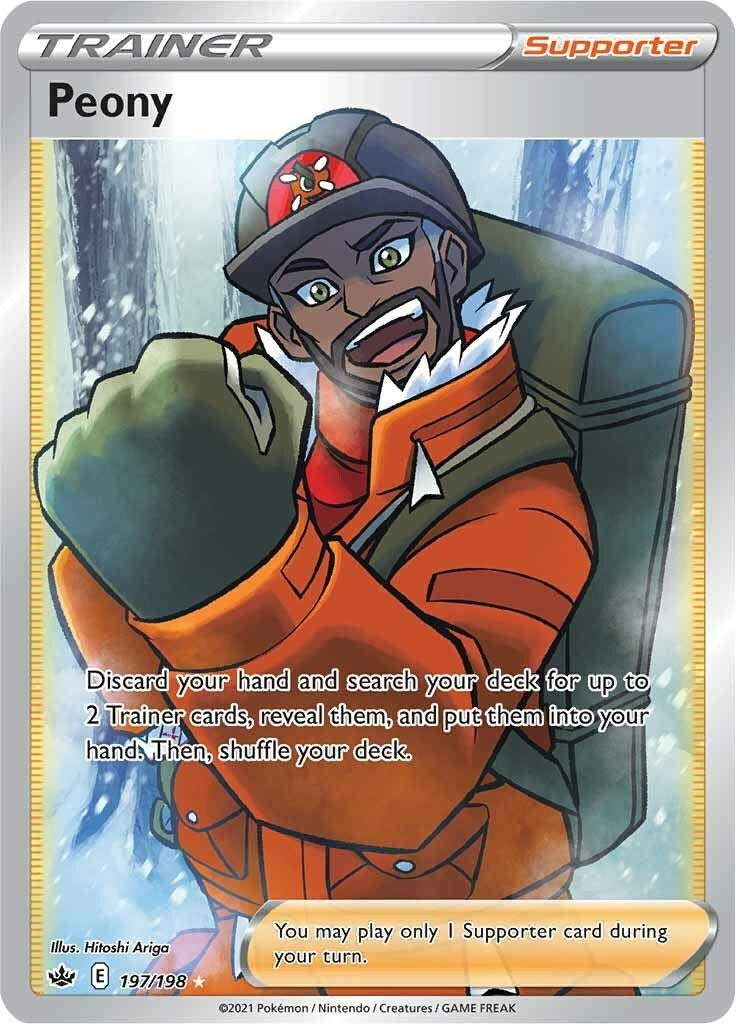 Image for Peony (Full Art) (197/198) (SWSH06: Chilling Reign) - Pokemon