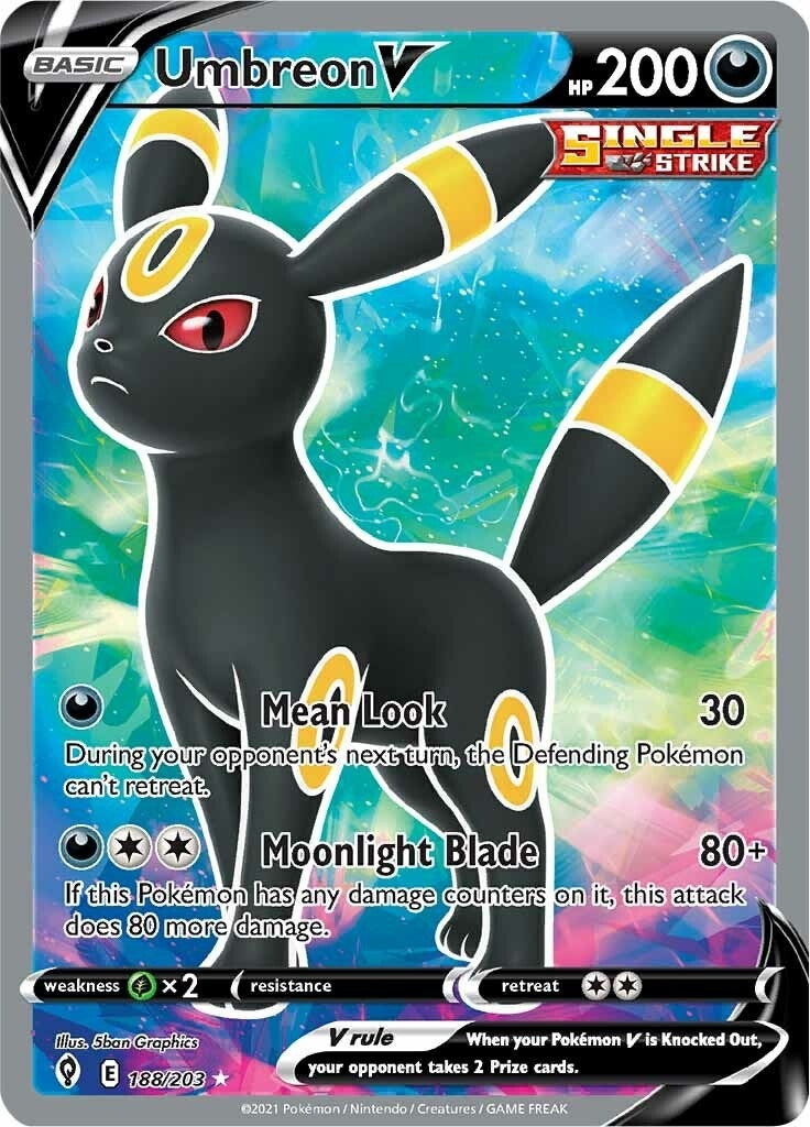 Image for Umbreon V (Full Art) (188/203) (SWSH07: Evolving Skies) - Pokemon