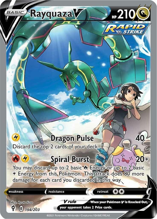 Image for Rayquaza V (Alternate Full Art) (194/203) (SWSH07: Evolving Skies) - Pokemon
