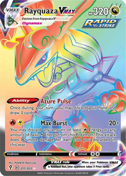 Image for Rayquaza VMAX (Secret) (217/203) (SWSH07: Evolving Skies) - Pokemon