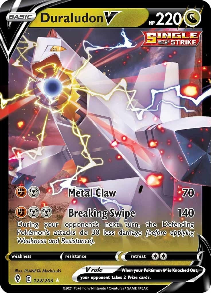 Image for Duraludon V (122/203) (SWSH07: Evolving Skies) - Pokemon
