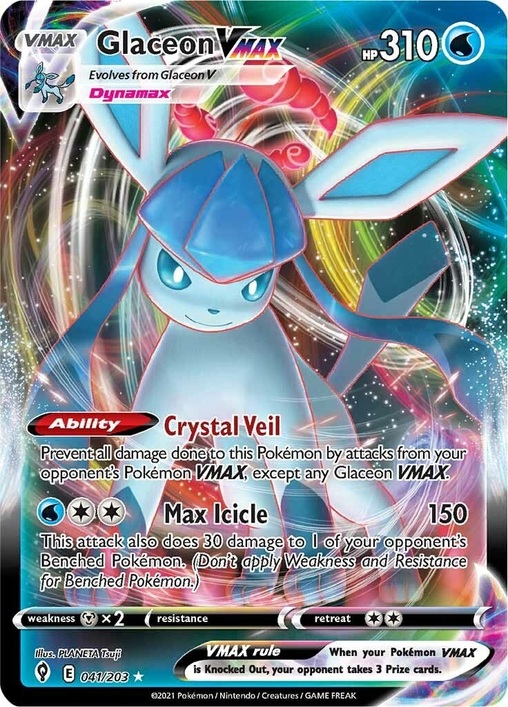 Image for Glaceon VMAX (041/203) (SWSH07: Evolving Skies) - Pokemon