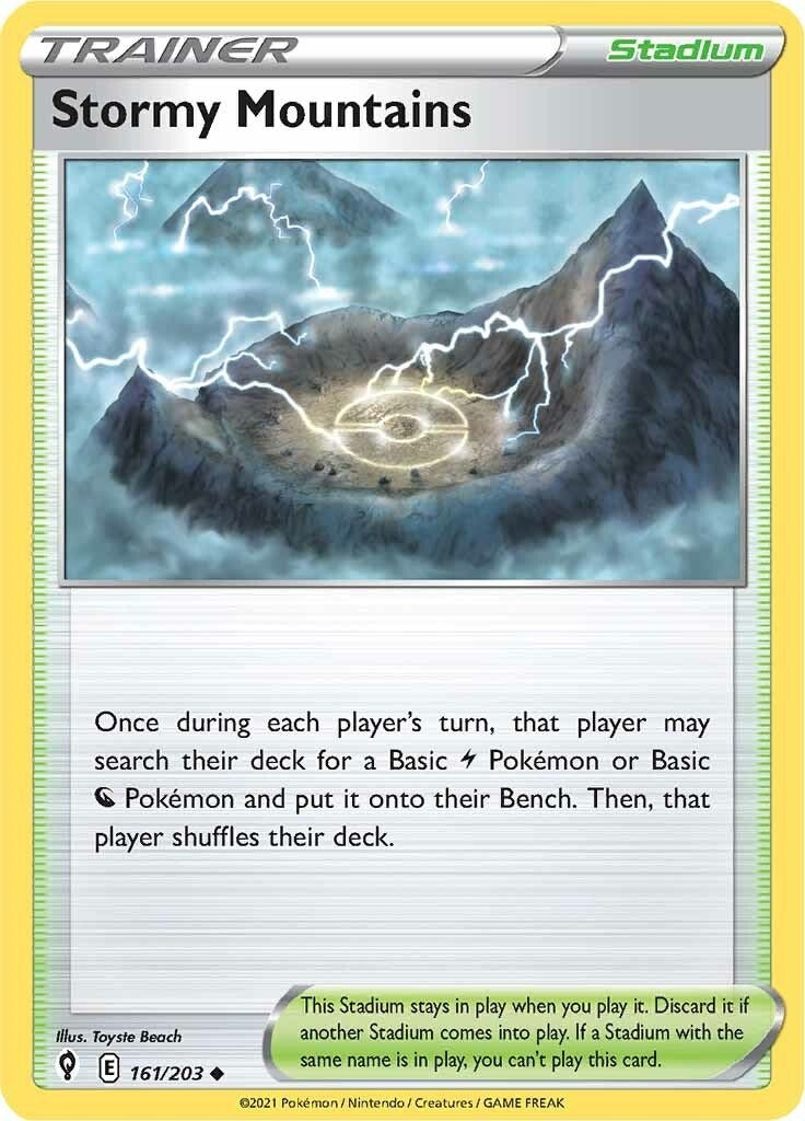 Image for Stormy Mountains (161/203) (SWSH07: Evolving Skies) - Pokemon