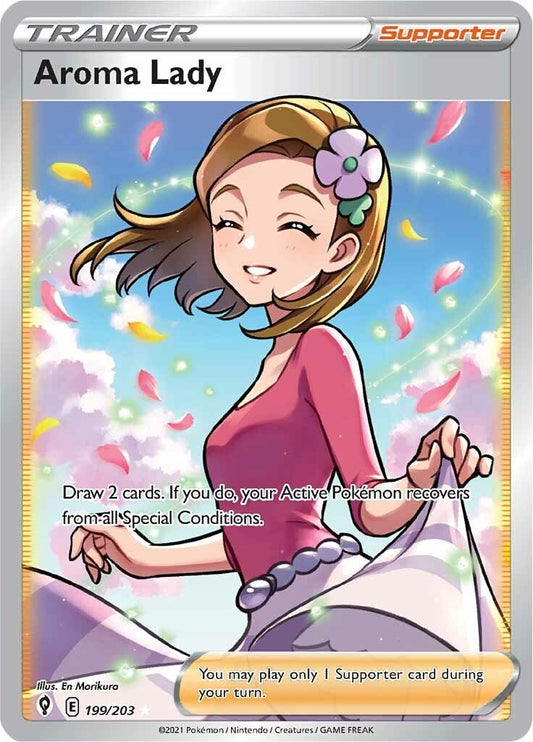 Image for Aroma Lady (Full Art) (199/203) (SWSH07: Evolving Skies) - Pokemon