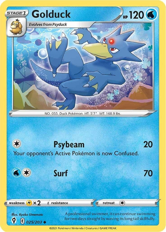 Image for Golduck (025/203) (SWSH07: Evolving Skies) - Pokemon