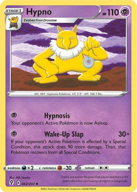 Image for Hypno (062/203) (SWSH07: Evolving Skies) - Pokemon