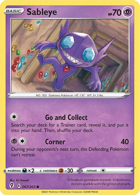 Image for Sableye (067/203) (SWSH07: Evolving Skies) - Pokemon