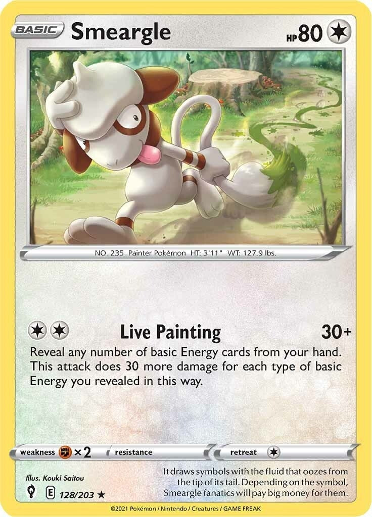 Image for Smeargle (128/203) (SWSH07: Evolving Skies) - Pokemon