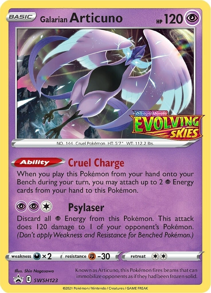 Image for Galarian Articuno - SWSH123 (Prerelease) (SWSH123) (SWSH: Sword & Shield Promo Cards) - Pokemon