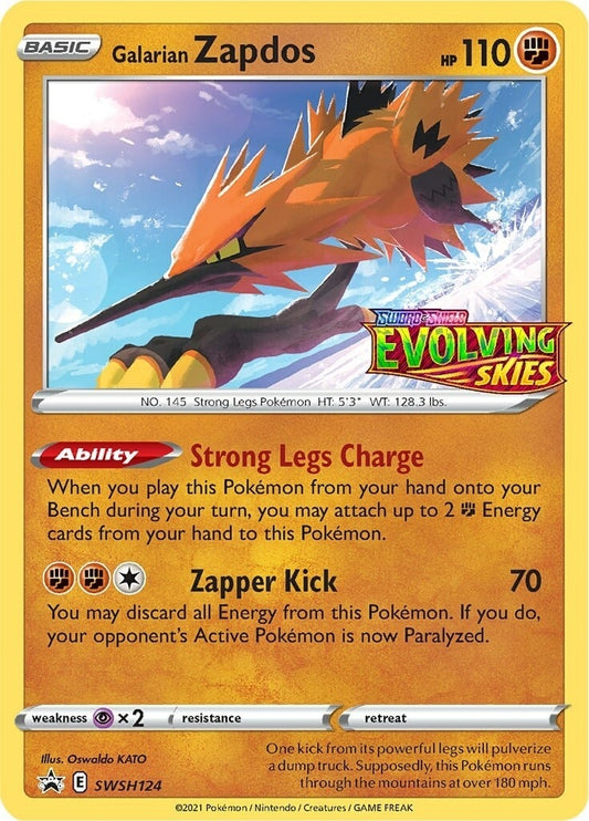 Image for Galarian Zapdos - SWSH124 (Prerelease) (SWSH124) (SWSH: Sword & Shield Promo Cards) - Pokemon