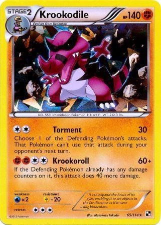 Image for Krookodile - 65/114 (Cracked Ice Holo) (065/114) (Blister Exclusives) - Pokemon