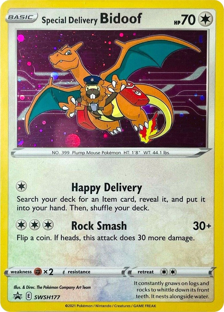 Image for Special Delivery Bidoof (SWSH177) (SWSH: Sword & Shield Promo Cards) - Pokemon