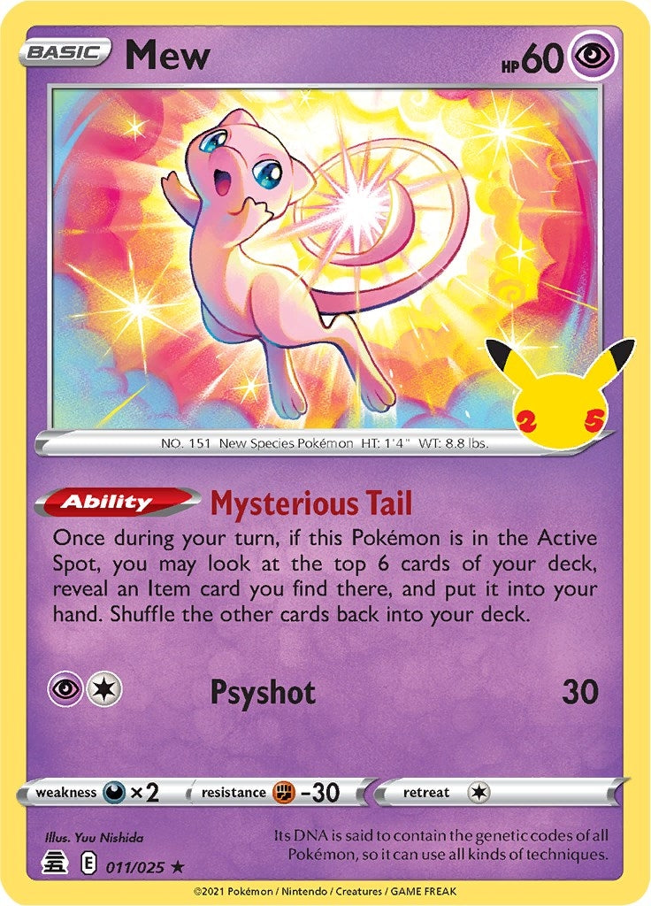 Image for Mew (011/025) (Celebrations) - Pokemon
