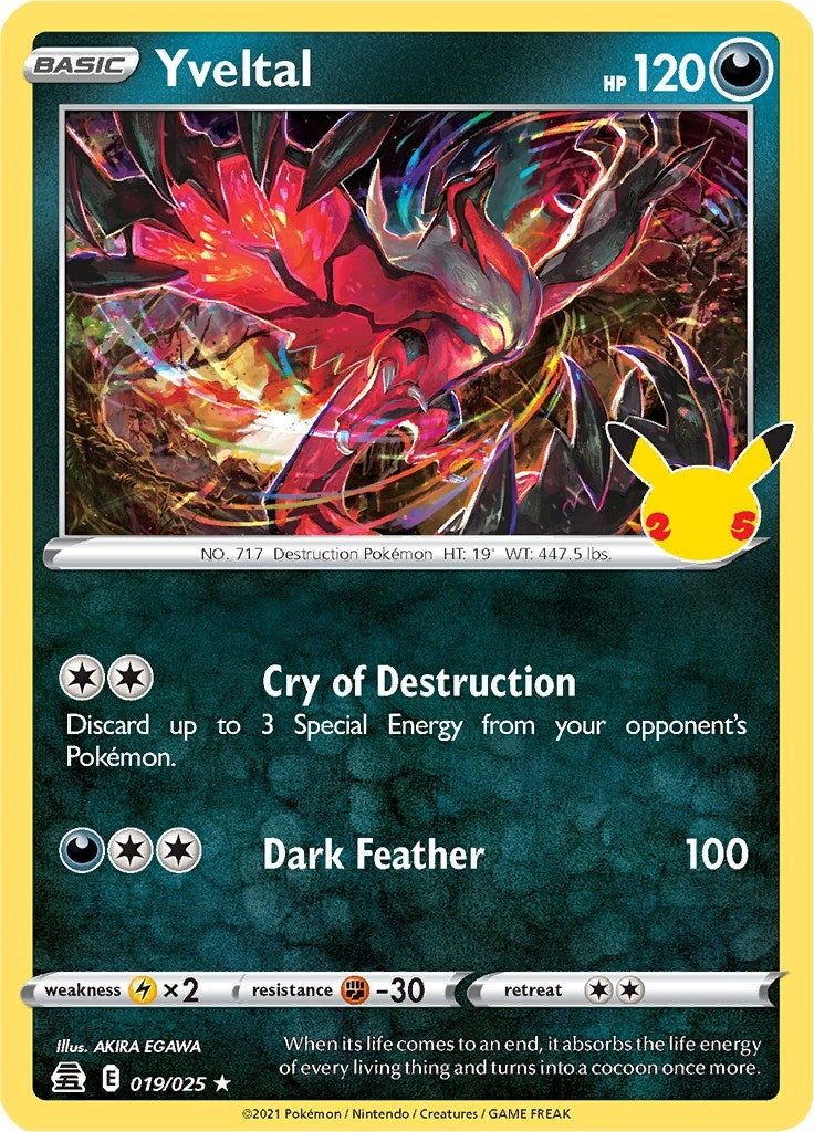 Image for Yveltal (019/025) (Celebrations) - Pokemon