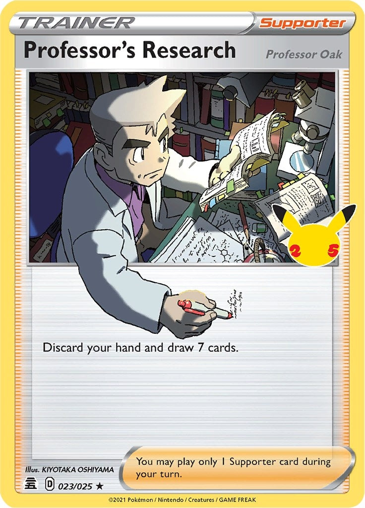 Image for Professor's Research (023/025) (Celebrations) - Pokemon