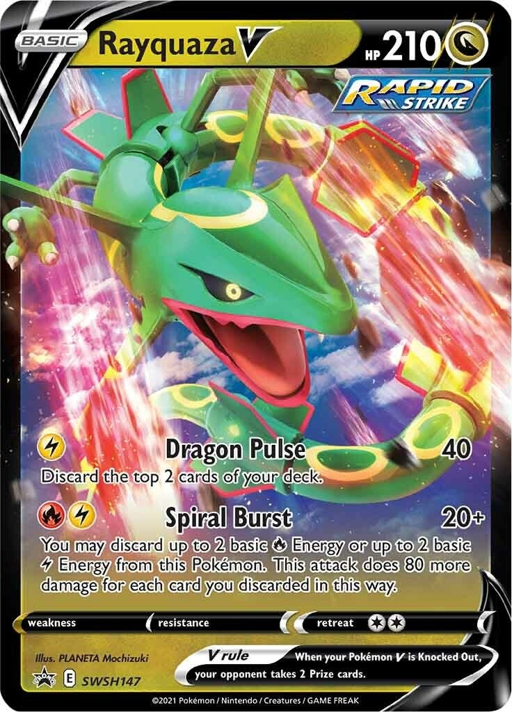 Image for Rayquaza V - SWSH147 (SWSH147) (SWSH: Sword & Shield Promo Cards) - Pokemon