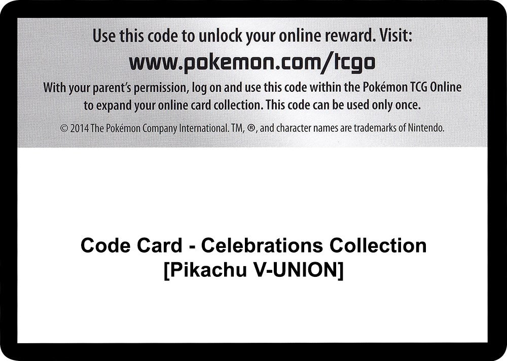 Image for Code Card - Celebrations Collection [Pikachu V-UNION] (Celebrations) - Pokemon