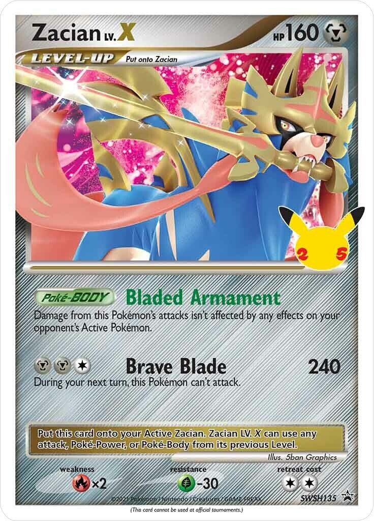 Image for Zacian LV. X - SWSH135 (SWSH135) (SWSH: Sword & Shield Promo Cards) - Pokemon