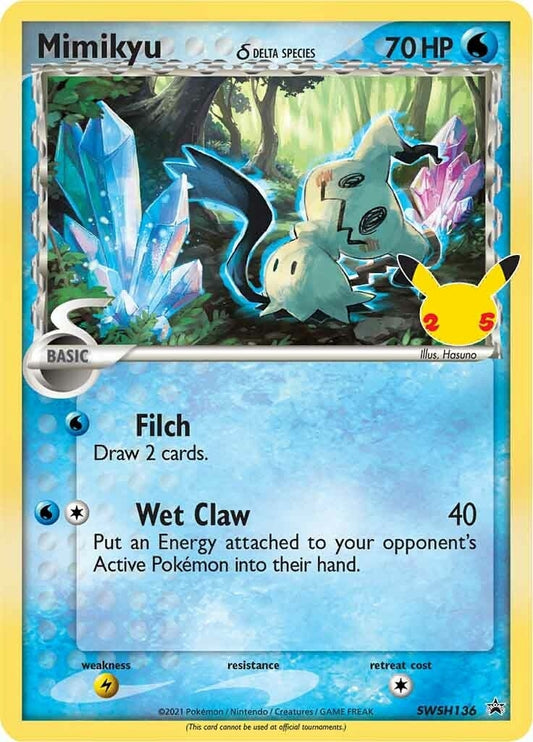 Image for Mimikyu (Delta Species) - SWSH136 (SWSH136) (SWSH: Sword & Shield Promo Cards) - Pokemon