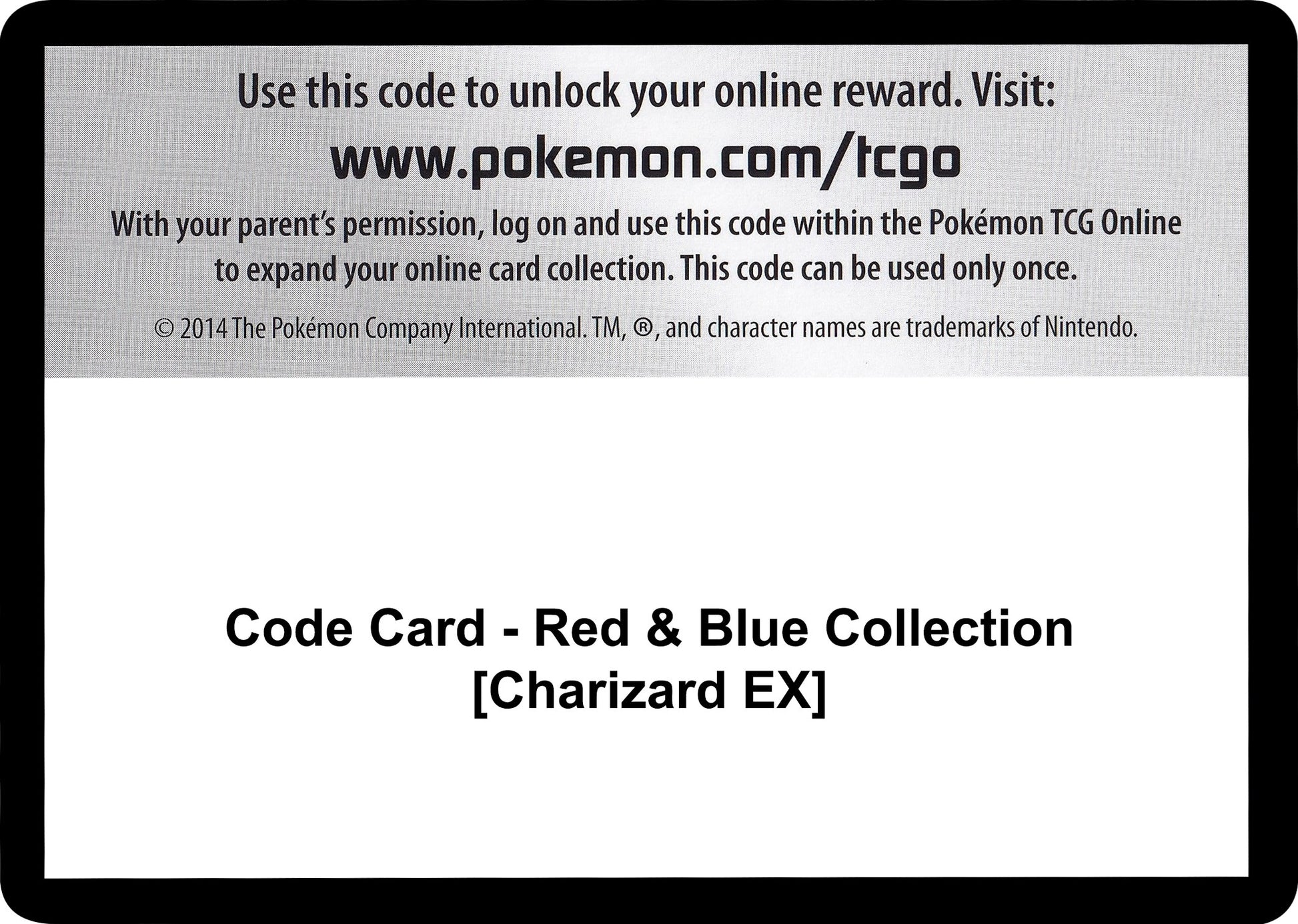 Image for Code Card - Red & Blue Collection [Charizard EX] (Generations) - Pokemon