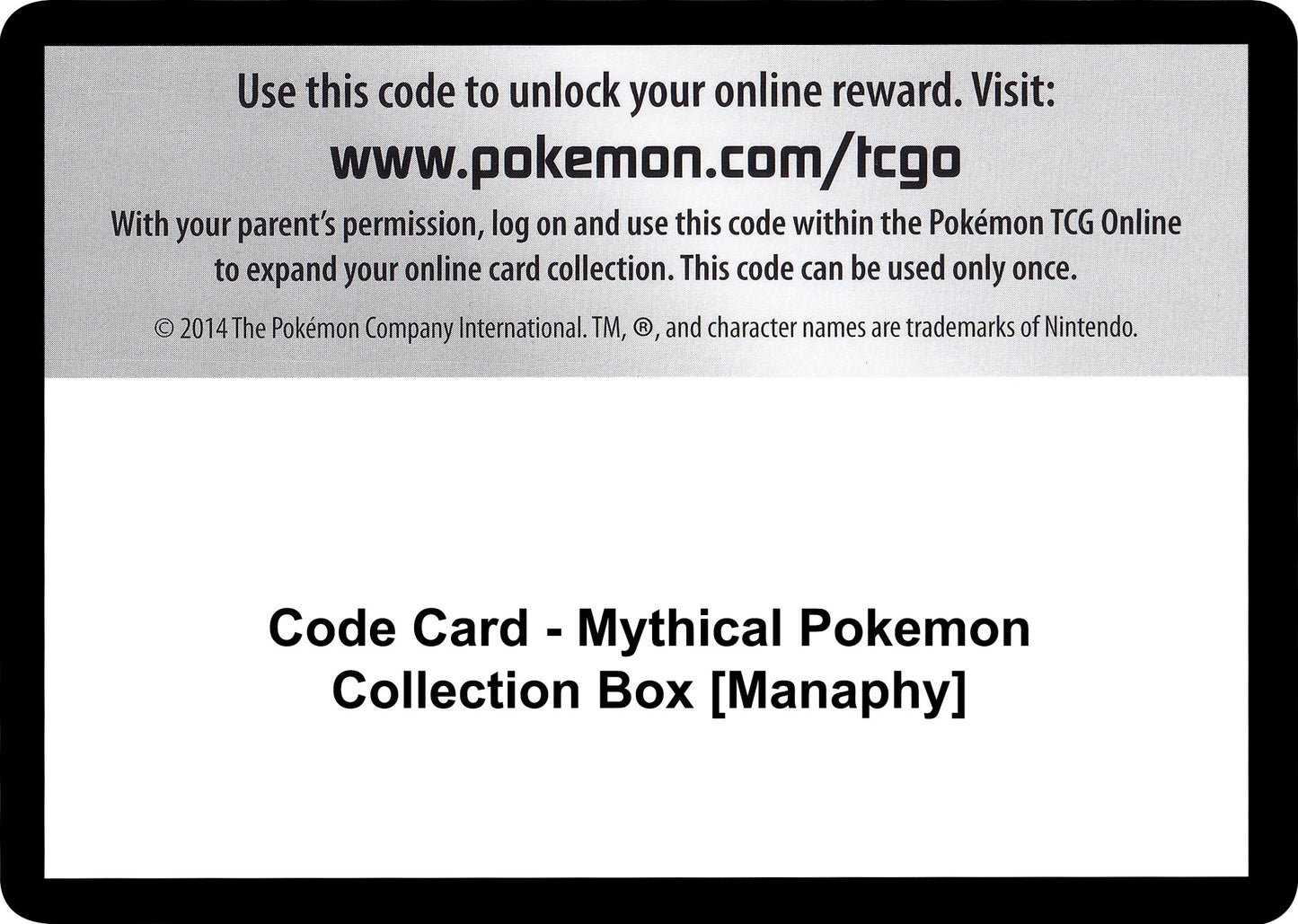 Image for Code Card - Mythical Pokemon Collection Box [Manaphy] (Generations) - Pokemon