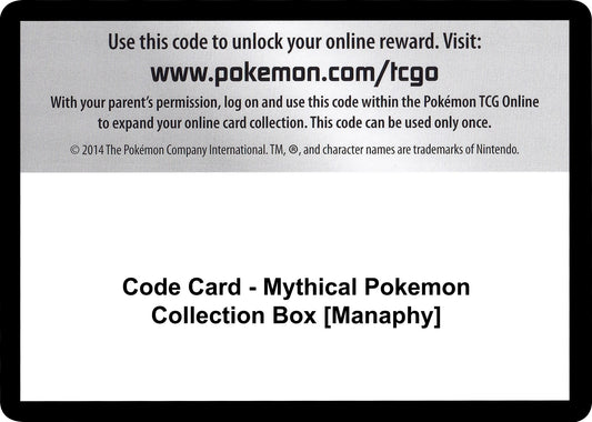 Image for Code Card - Mythical Pokemon Collection Box [Manaphy] (Generations) - Pokemon