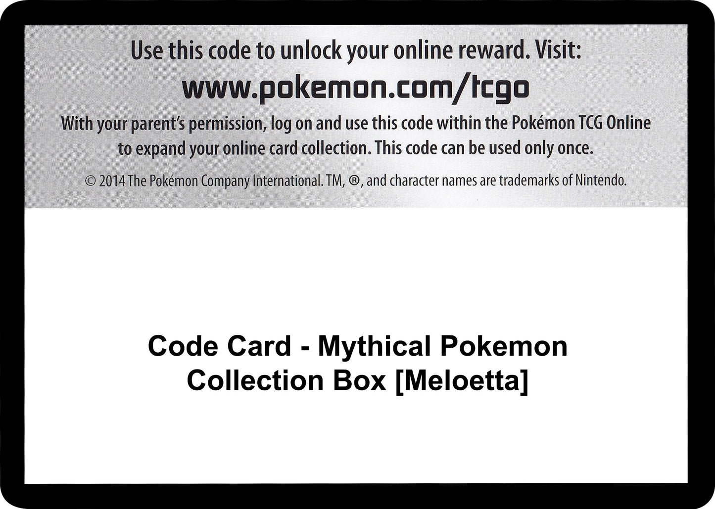 Image for Code Card - Mythical Pokemon Collection Box [Meloetta] (Generations) - Pokemon
