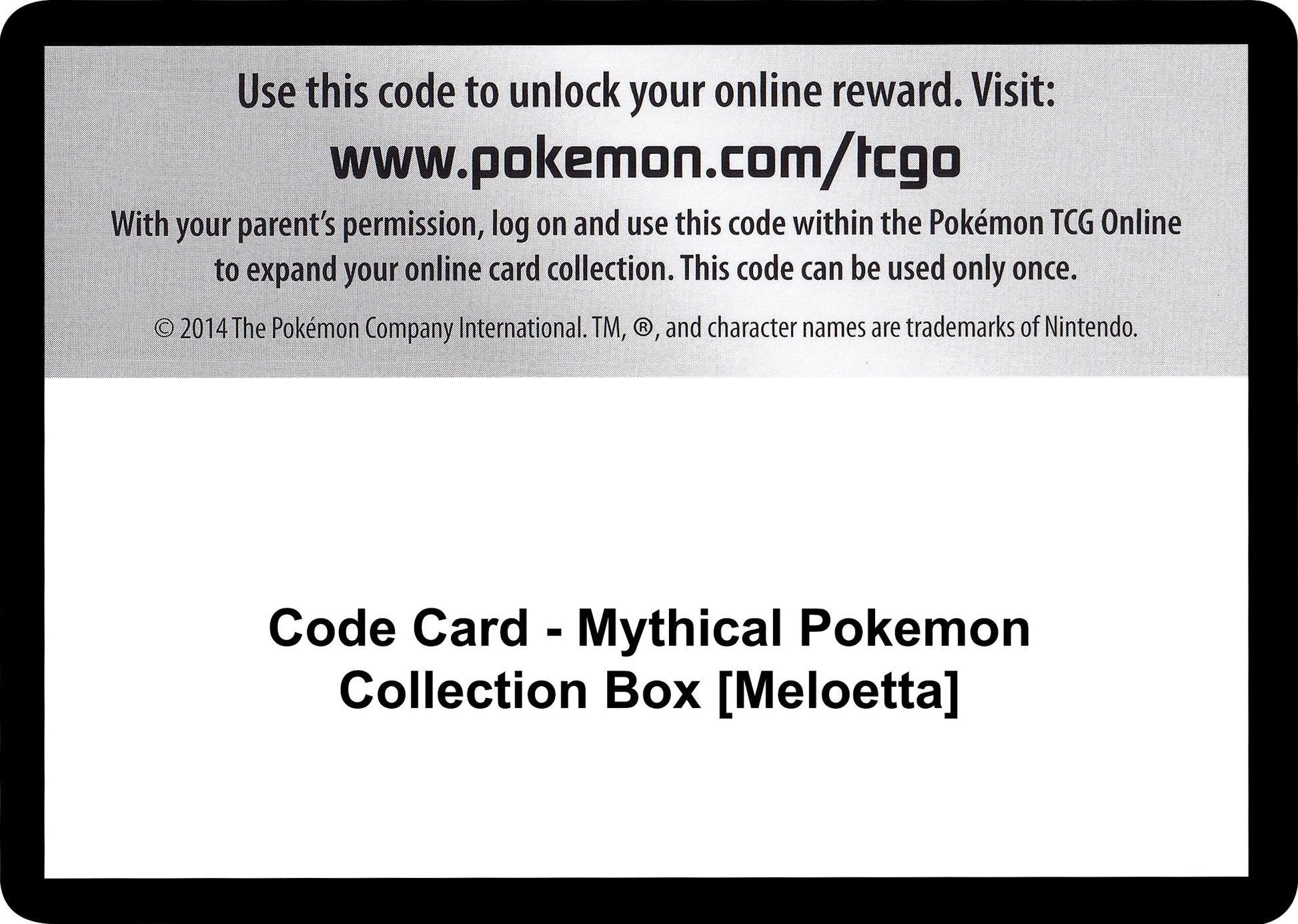 Image for Code Card - Mythical Pokemon Collection Box [Meloetta] (Generations) - Pokemon