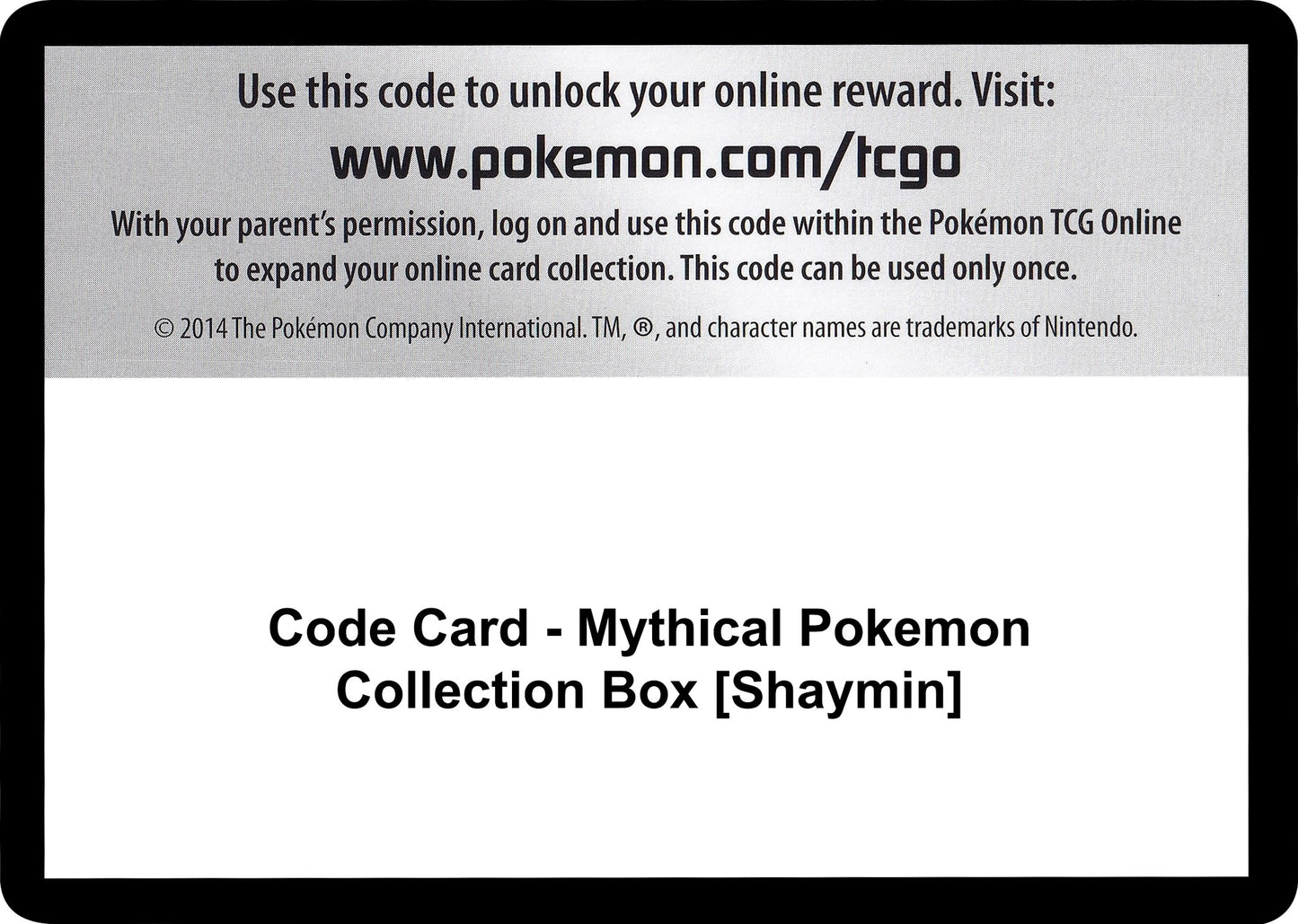 Image for Code Card - Mythical Pokemon Collection Box [Shaymin] (Generations) - Pokemon
