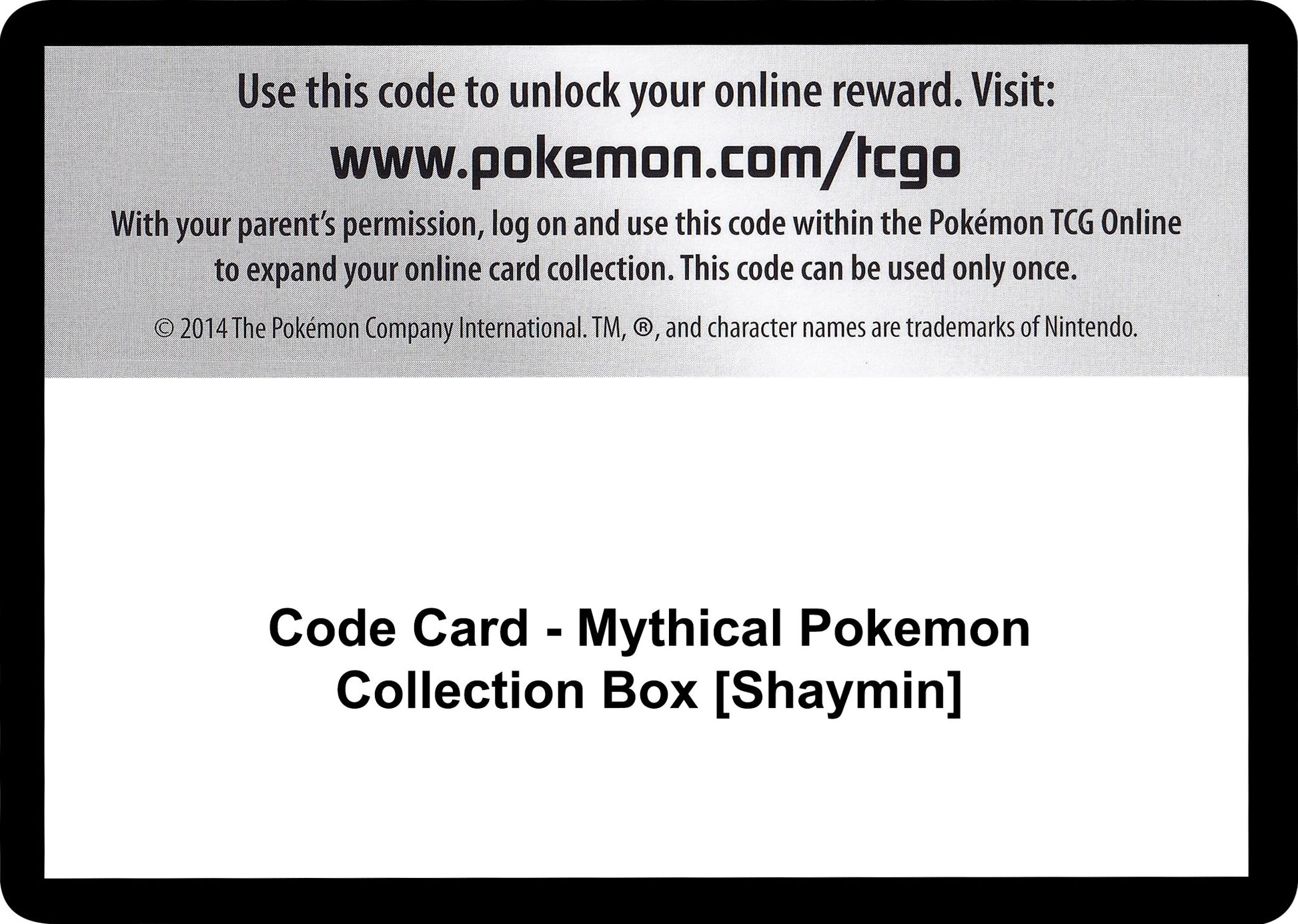Image for Code Card - Mythical Pokemon Collection Box [Shaymin] (Generations) - Pokemon