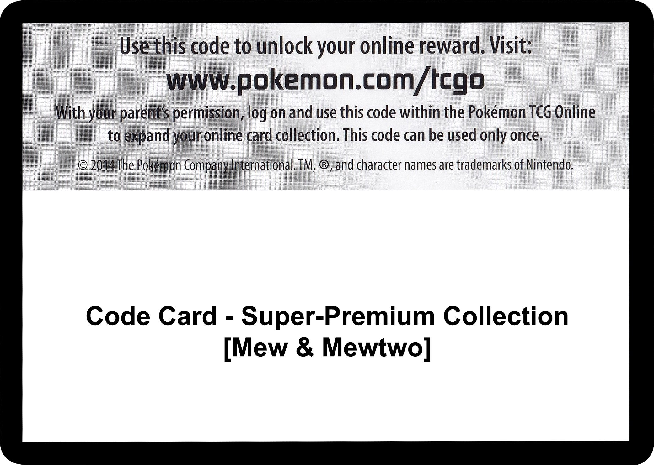 Code Card - Super-Premium Collection [Mew & Mewtwo] (Generations ...