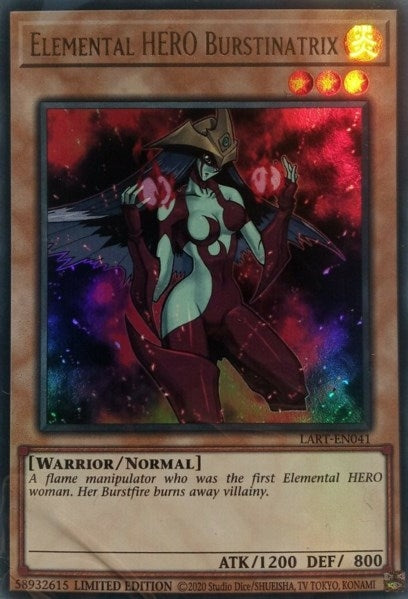Image for Elemental Hero Burstinatrix (LART-EN041) (The Lost Art Promotion) (LART) - YuGiOh