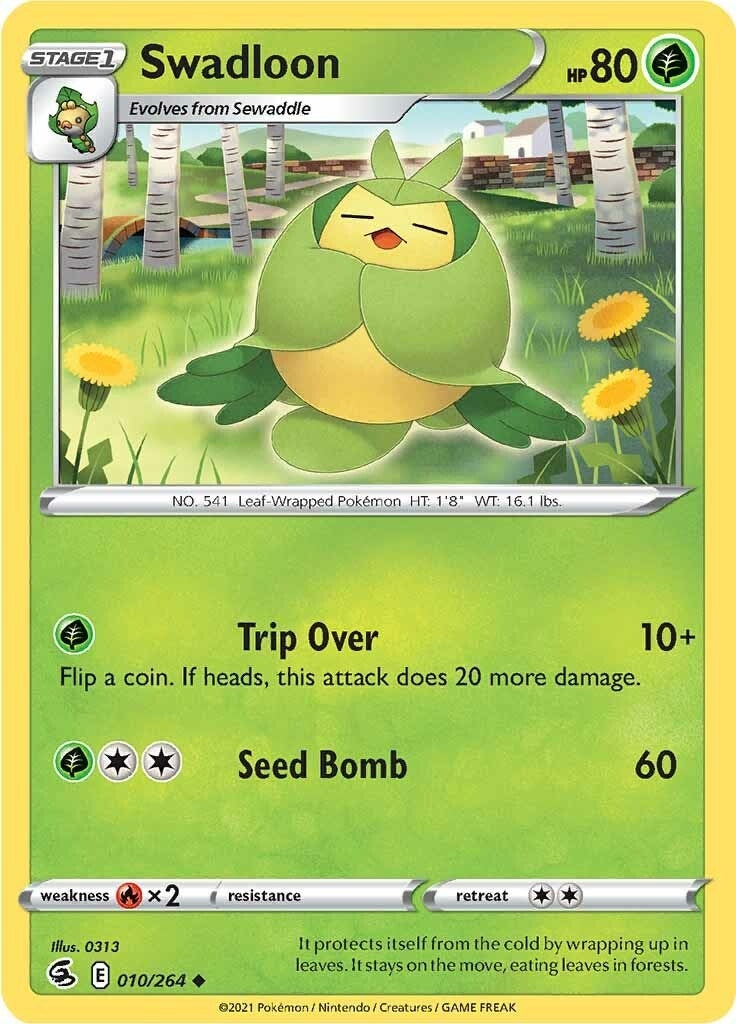 Image for Swadloon (010/264) (SWSH08: Fusion Strike) - Pokemon