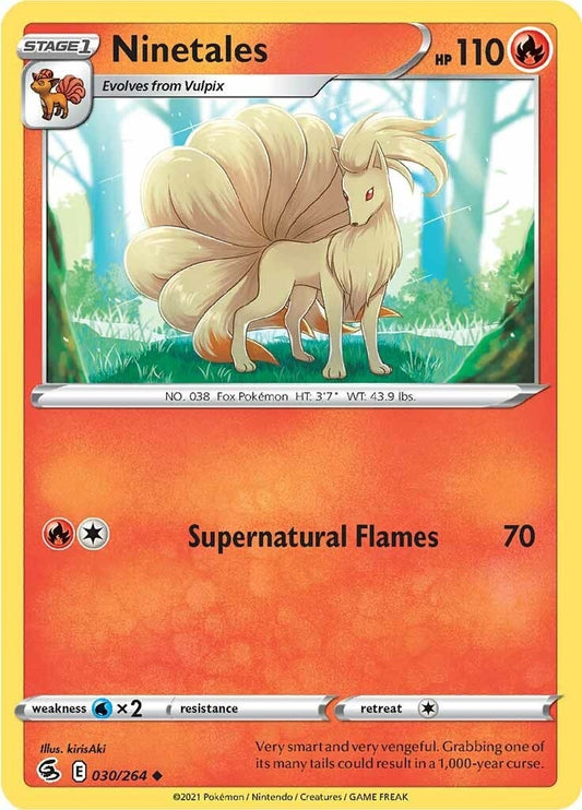 Image for Ninetales (30) (030/264) (SWSH08: Fusion Strike) - Pokemon