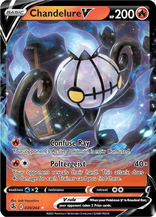 Image for Chandelure V (039/264) (SWSH08: Fusion Strike) - Pokemon